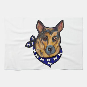 GERMAN SHEPHERD TEA TOWEL