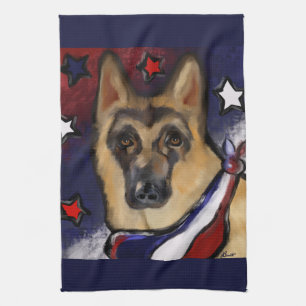 GERMAN SHEPHERD TEA TOWEL