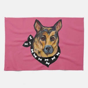 GERMAN SHEPHERD TEA TOWEL