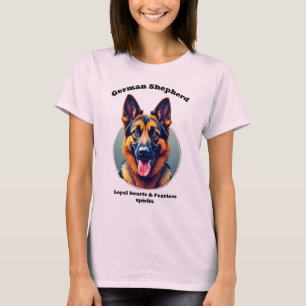 German Shepherd Tee Loyal-- Spirits for Women
