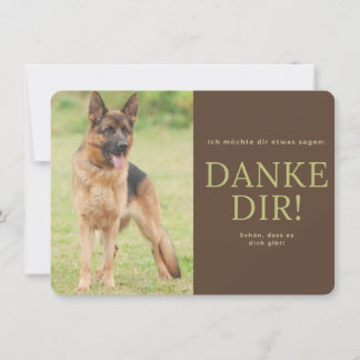 German shepherd thank you card