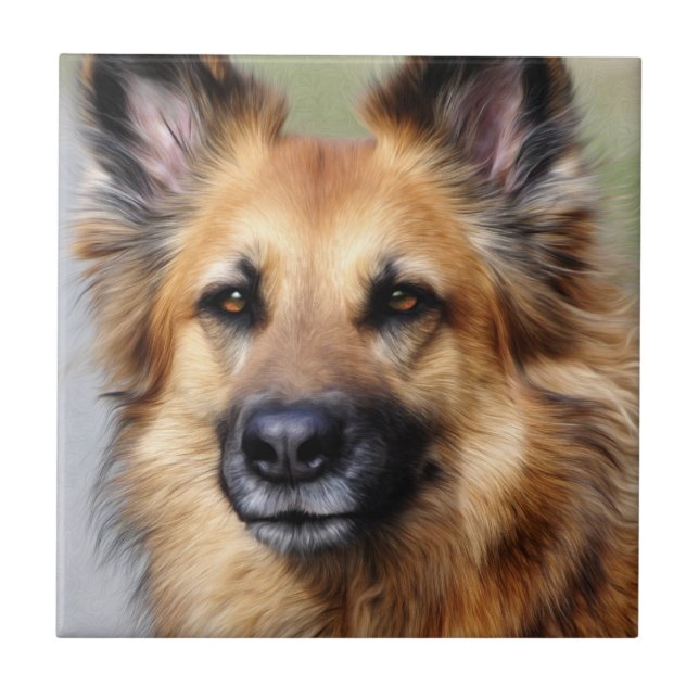 German Shepherd Tile (Front)