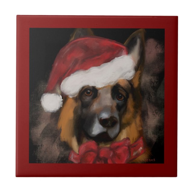 German Shepherd  Tile (Front)