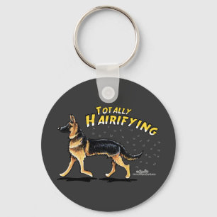 German Shepherd Totally Hairifying Key Ring