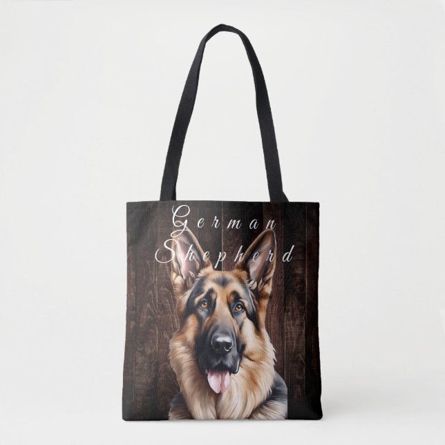 German Shepherd Tote Bag (Front)