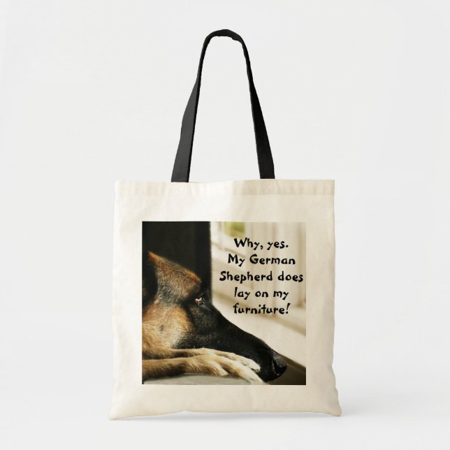 German Shepherd Tote Bag (Front)