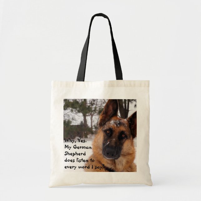 German Shepherd Tote Bag (Front)