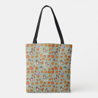 German Shepherd Tote Bag Halloween Cute Kawaii Dog