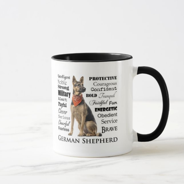 German Shepherd Traits Mug (Right)