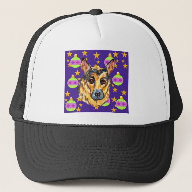 GERMAN SHEPHERD TRUCKER HAT (Front)