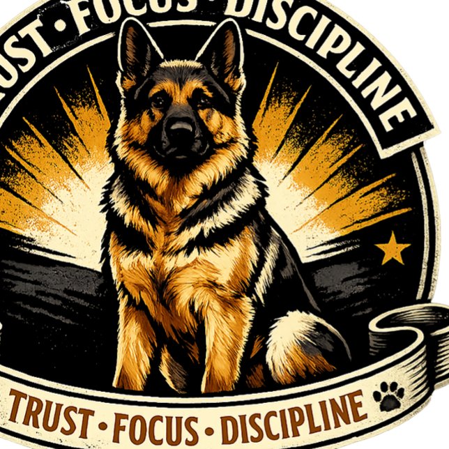 German Shepherd Trust Focus Discipline Design T-Shirt (Creator Uploaded)