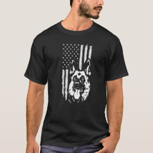 German Shepherd Tshirt, Patriotic Dog Lover Tee, U T-Shirt