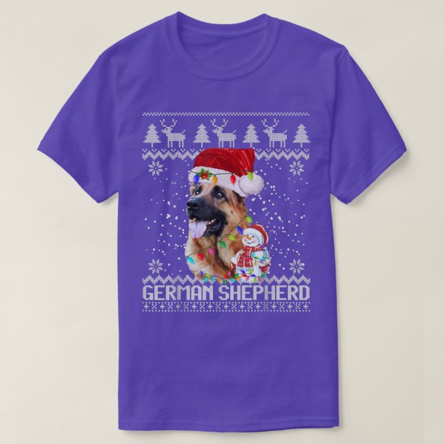 german shepherd Ugly Christmas Sweaters  (Design Front)