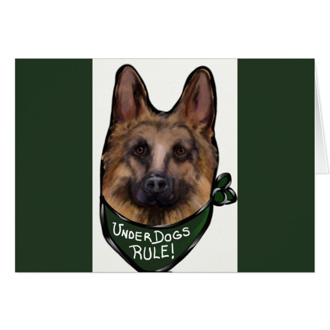 GERMAN SHEPHERD UNDERDOG (Front Horizontal)