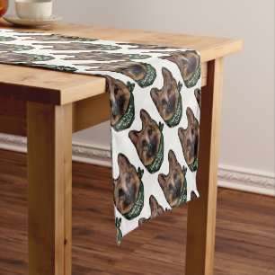 German Shepherd Underdog Short Table Runner