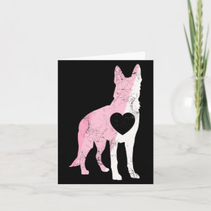 German Shepherd Valentines Day Cud Love Dog _1 Card