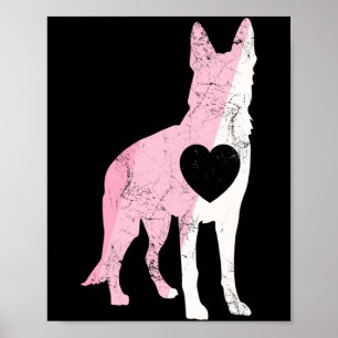 German Shepherd Valentines Day Cud Love Dog _1 Poster