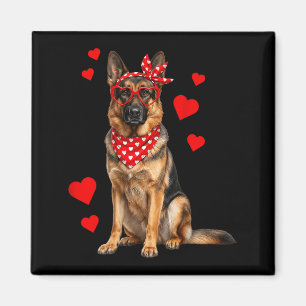 German Shepherd Valentines Day Dog Lover Heart Magnet