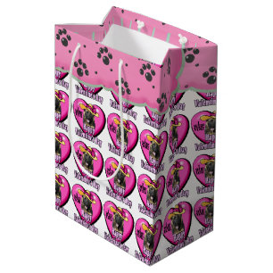 German Shepherd Valentine's Day Medium Gift Bag