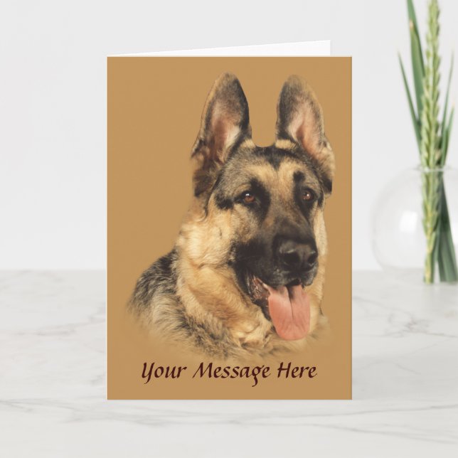 German Shepherd Very Handsome Greeting Card (Front)
