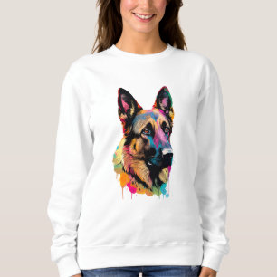 German Shepherd Vibrant and Colourful Sweatshirt