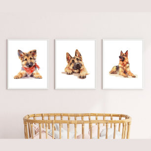 German Shepherd Wall Art, German Shepherd Decor