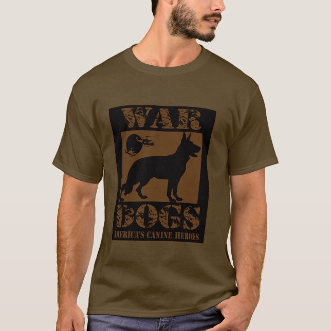 German Shepherd War Dogs T-Shirt (Front)