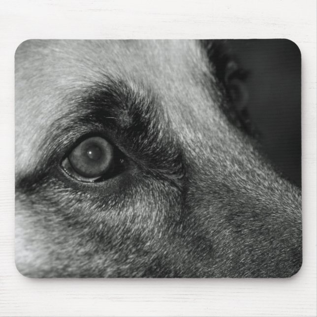 German Shepherd Watchful Eye Mouse Pad (Front)