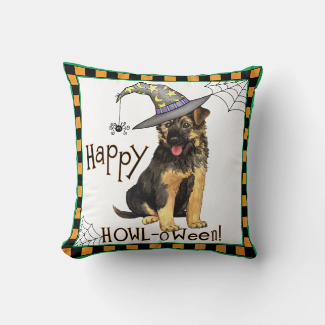 German Shepherd Witch Cushion (Front)
