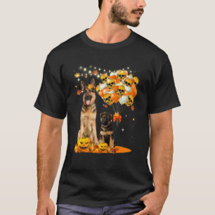 German Shepherd Witch Halloween Cute Animal T-Shirt