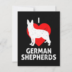 German Shepherd Wolf Dog Card
