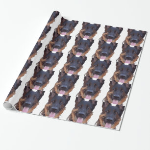 German shepherd wrapping paper