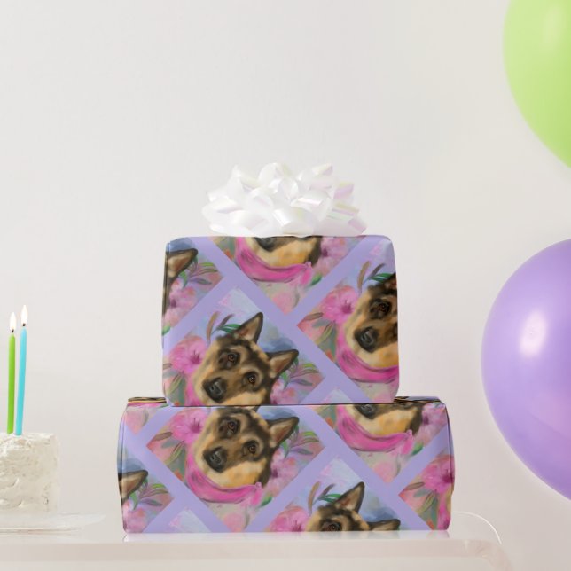 GERMAN SHEPHERD      WRAPPING PAPER (Party Gifts)