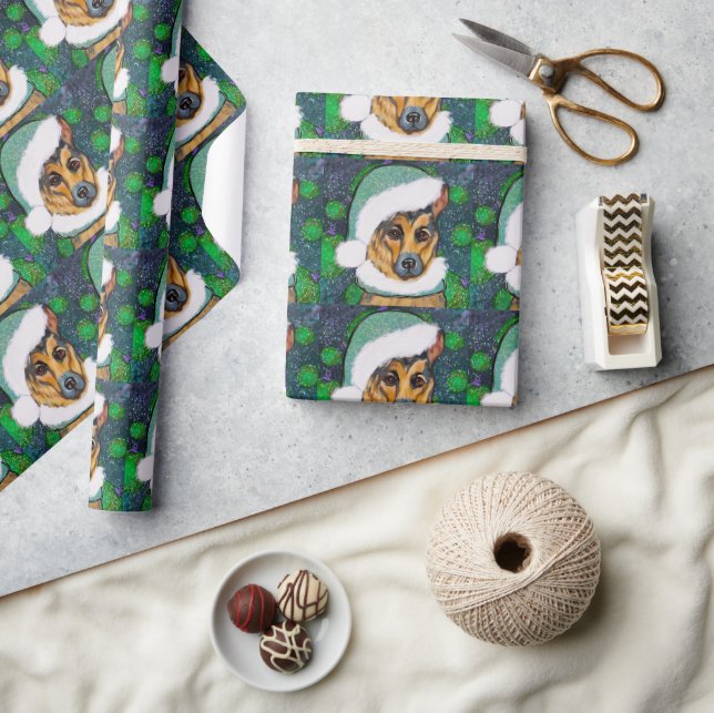 GERMAN SHEPHERD   WRAPPING PAPER (Crafts)