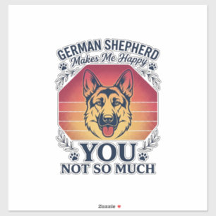 German Shepherd You Dog Retro Sunset Paws_1