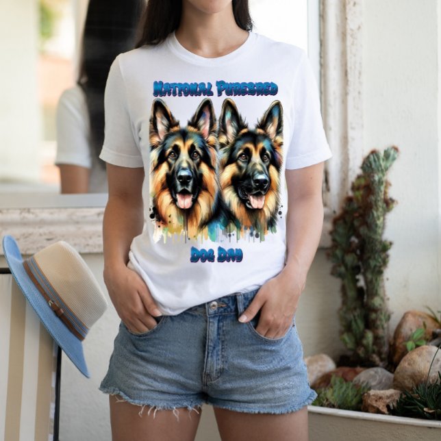 German Shepherds Celebrate Purebred Dog Day T-Shirt (Creator Uploaded)