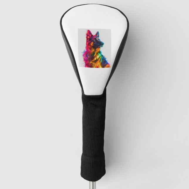 German Shepherds in Prism Perfection Golf Head Cover (Front)