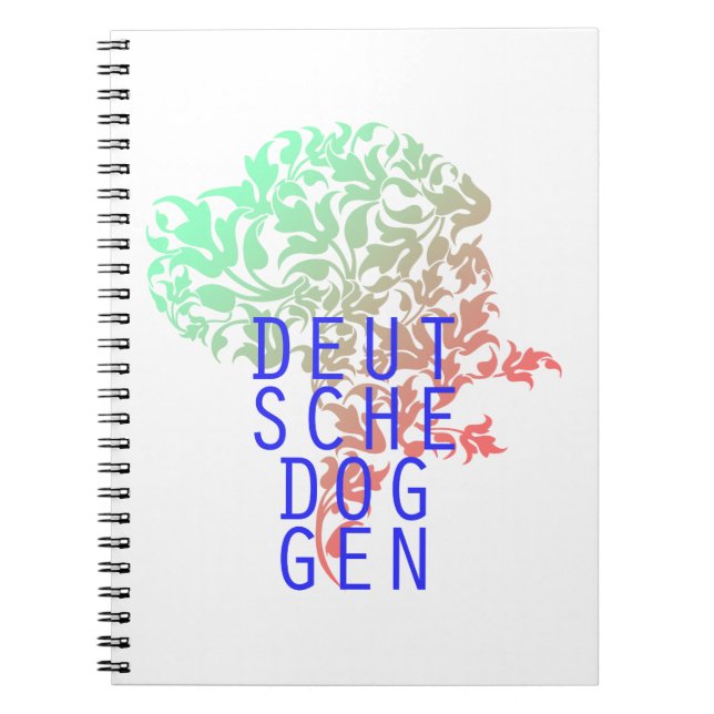 German Shepherds Sheet Head Spiral Notebook (Front)