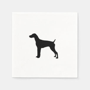 German Short-Haired Pointer Silhouette Love Dogs Napkin