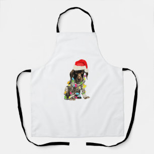 German Shorthair Pointer Christmas Design  Apron
