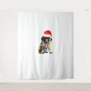 German Shorthair Pointer Christmas Design  Tapestry