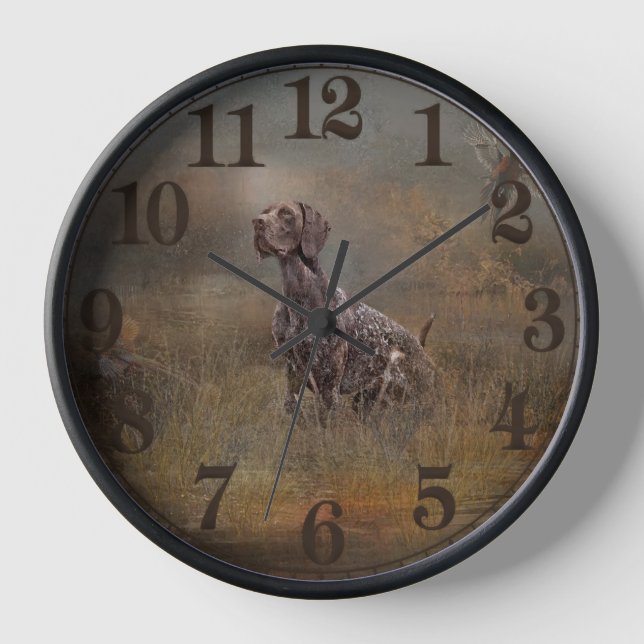 German Shorthair Pointer Clock (Front)