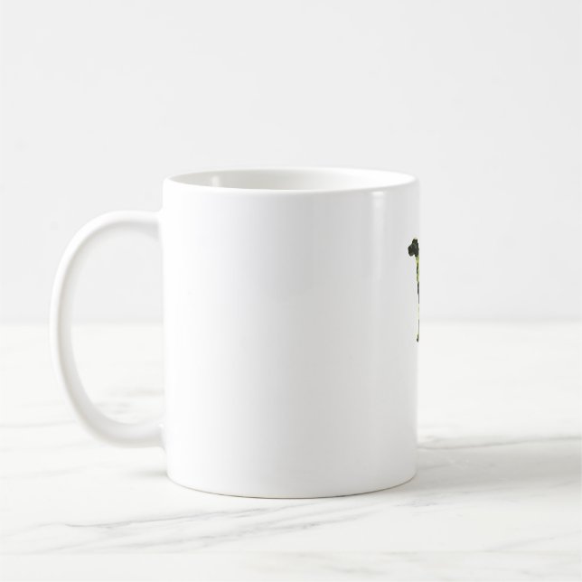 German Shorthair Pointer _ Dog Camouflage Silhouet Coffee Mug (Left)