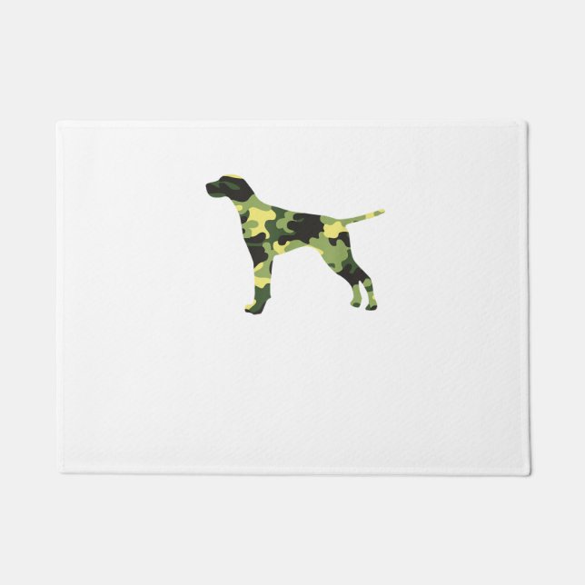 German Shorthair Pointer _ Dog Camouflage Silhouet Doormat (Front)
