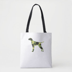 German Shorthair Pointer _ Dog Camouflage Silhouet Tote Bag