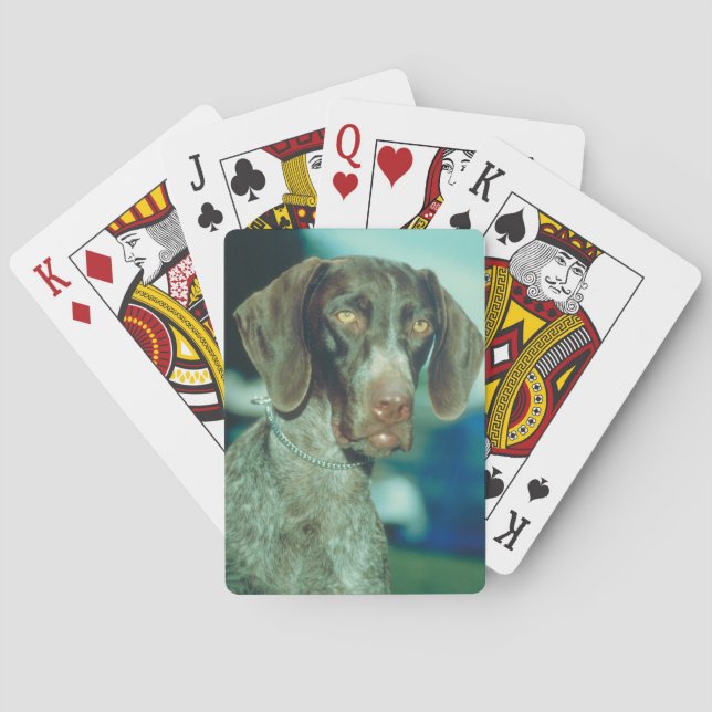 German Shorthair Pointer Dog Playing Cards (Back)