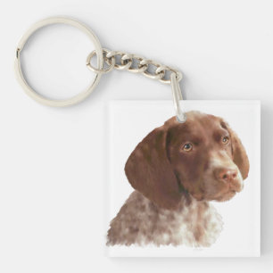 German Shorthair Puppy Key Ring