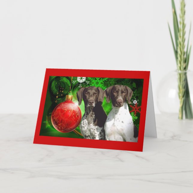 German Shorthaired Christmas Card (Front)