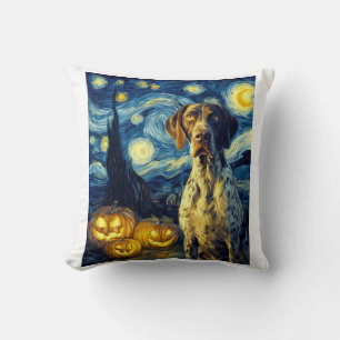 German Shorthaired Pointer 1 Cute Dog Halloween Ja Cushion