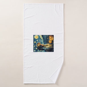 German Shorthaired Pointer 2 Cute Dog Halloween Ja Bath Towel